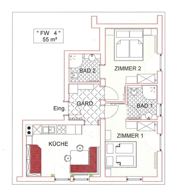Apartamento Haus Edring Tux Habitación foto